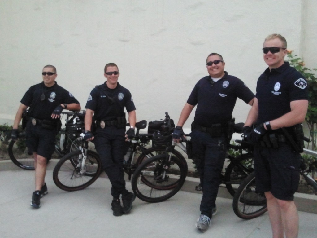 There's no better sign of a successful event that a bunch of bored cops watching the crowds go by. Because that means they didn't have to respond to calls for help.