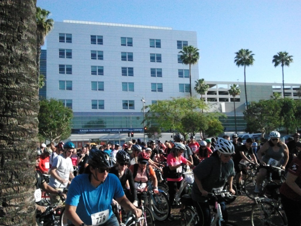 People of every description came together to ride, roll, walk or run; two LAPD officers ran the 10k route in full uniform.