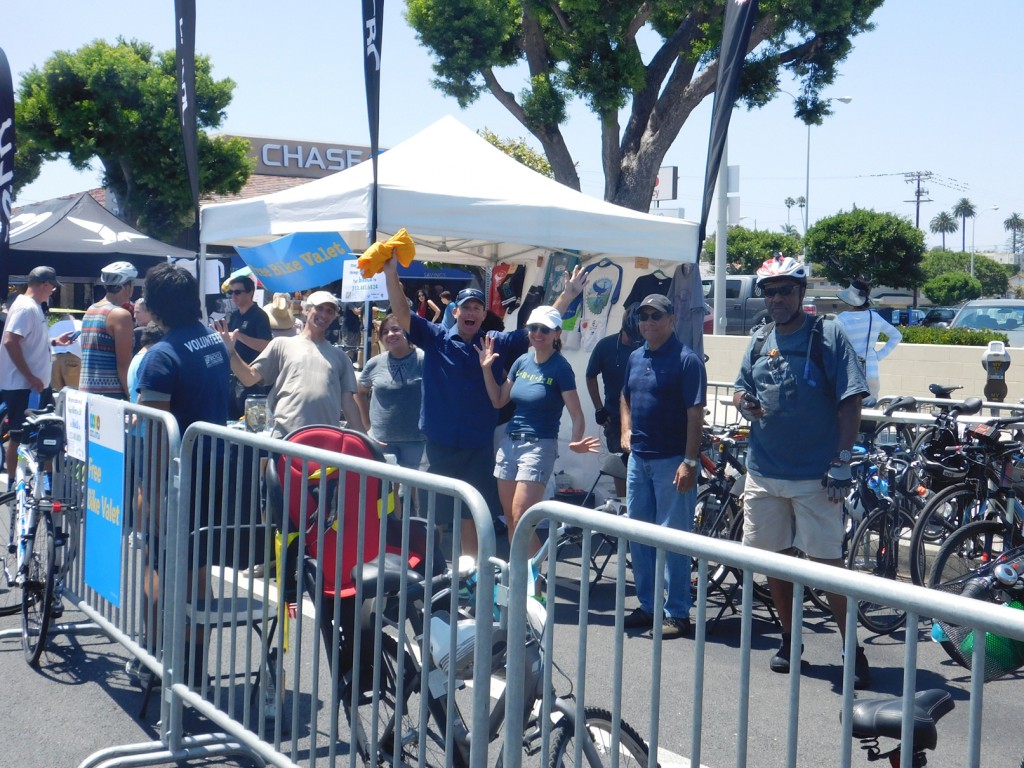 The LACBC's volunteers seemed excited to have their picture taken