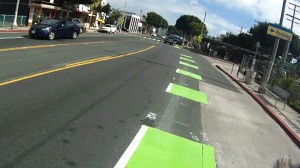Intermittent patches of green lead up to intersections.